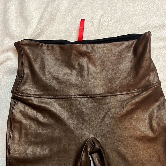 Spanx Metal Bronze Faux Leggings - Picture 3 of 7